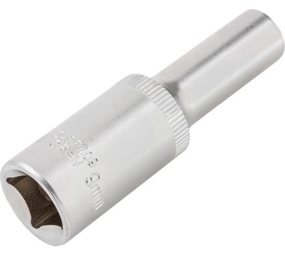 Головка торцевая 12-гранная глубокая 9 мм, 1/2", L=75 мм ROCKFORCE RF-5497709(11584)
