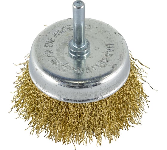 Кордщетка чашеобразная стальная витая 75 мм, в блистере ROCKFORCE RF-BCR103(29065)