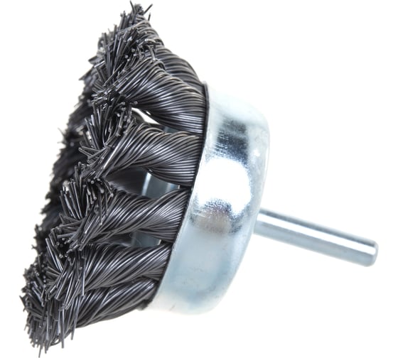 Кордщетка чашеобразная стальная витая 65 мм, в блистере ROCKFORCE RF-BCR125(29066)