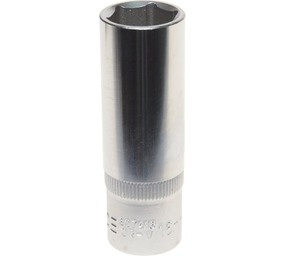 Головка свечная 6-гранная 16 мм, 1/2", L=65 мм ROCKFORCE RF-807416(11822) 1