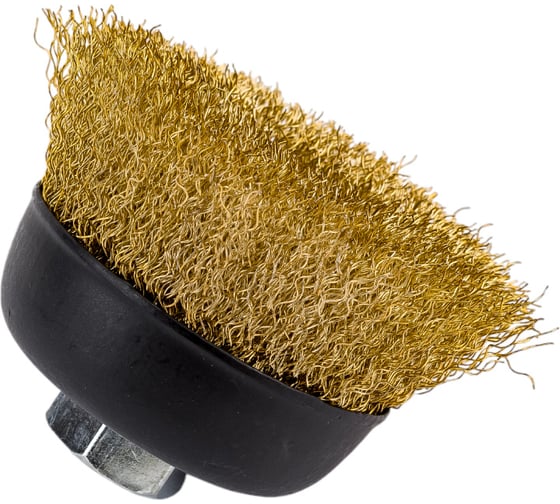 Кордщетка чашеобразная латунная для УШМ, 75 мм ROCKFORCE RF-BWC003(29072)