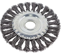 Кордщетка дисковая стальная витая, 125 мм ROCKFORCE RF-BWF105(29088)