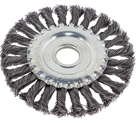 Кордщетка дисковая стальная витая, 125 мм ROCKFORCE RF-BWF105(29088)