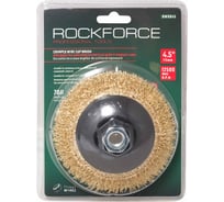Кордщетка чашеобразная латунная для УШМ, 115 мм, в блистере ROCKFORCE RF-BWD045(54718)