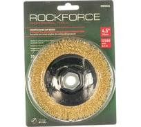 Кордщетка чашеобразная латунная для УШМ, 115 мм, в блистере ROCKFORCE RF-BWD045(54718)