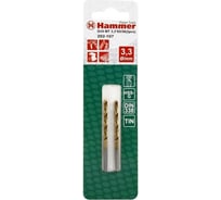 Сверло FLEX DR MT 3.3х65/36 мм, металл, HSS, TIN, 2 шт Hammer 202-107