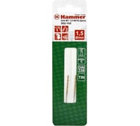 Сверло FLEX DR MT 1.5х40/18 мм, металл, HSS, TIN, 2 шт Hammer 202-102