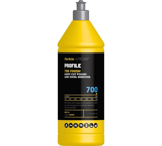 Полировальная эмульсия для финишной полировки Profile 700 Finish 1 л Farecla PRF112 1
