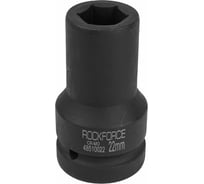 Головка торцевая ударная удлиненная 6-гранная (22 мм; L=100 мм; 1DR) ROCKFORCE RF-48510022(826)
