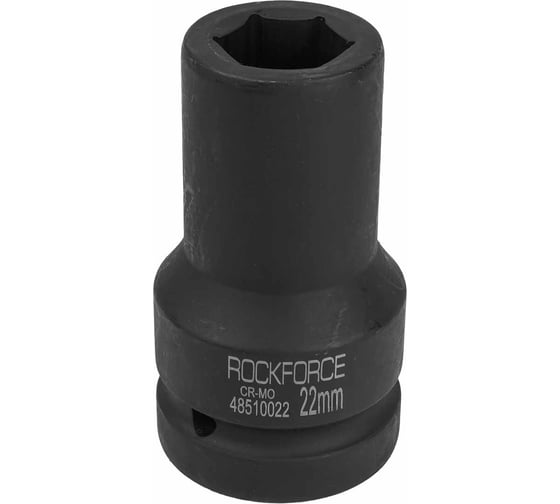 Головка торцевая ударная удлиненная 6-гранная (22 мм; L=100 мм; 1DR) ROCKFORCE RF-48510022(826) 1