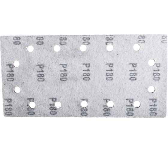 Лист шлифовальный (10 шт; 115х230 мм; Р180; 14 отверстий; Velcro) для виброшлифмашин REDVERG 6624225