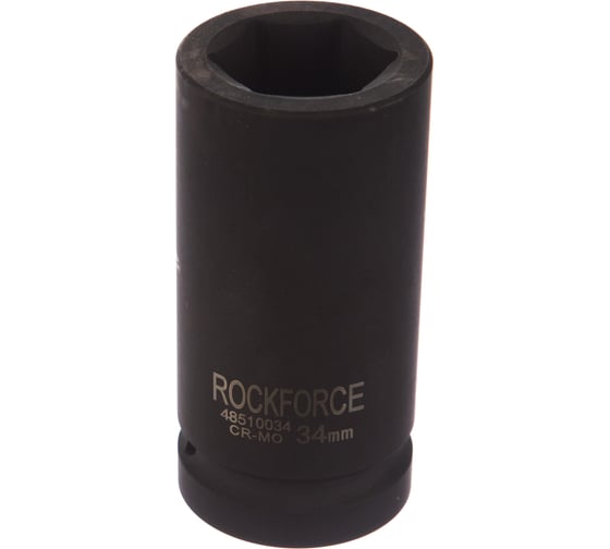 Головка торцевая ударная удлиненная 6-гранная (34 мм; L=100 мм; 1DR) ROCKFORCE RF-48510034(3448) 1