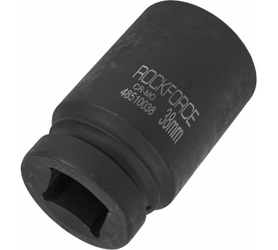 Головка торцевая 38мм 1", 6-гранная ударная удл L=100мм Rockforce RF-48510038(459)