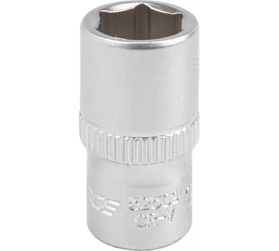 Головка торцевая 6-гранная (9 мм; L=25 мм; 1/4DR) ROCKFORCE RF-52509(11641)