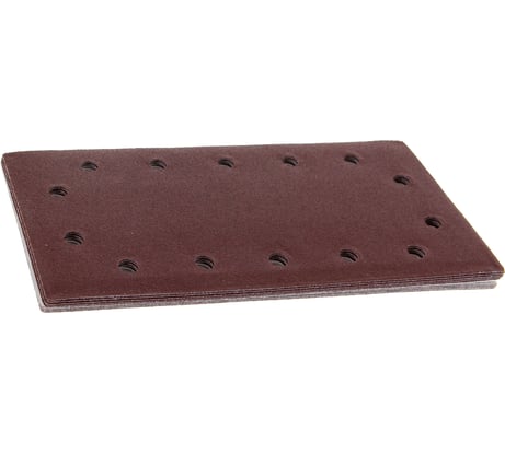 Лист шлифовальный (10 шт; 115х230 мм; Р120; 14 отверстий; Velcro) для виброшлифмашин REDVERG 6624224