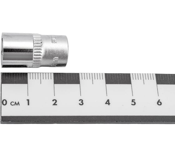 Головка торцевая 6-гранная (10 мм; L=25 мм; 1/4DR) ROCKFORCE RF-52510(11642)