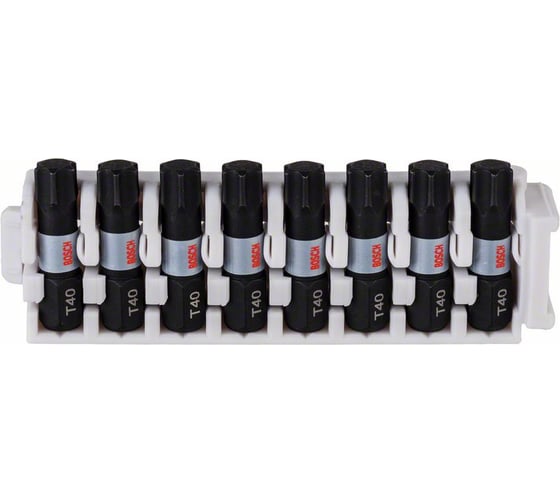 Биты ударные Impact Control (T40; 25 мм; 8 шт.) Bosch 2608522383