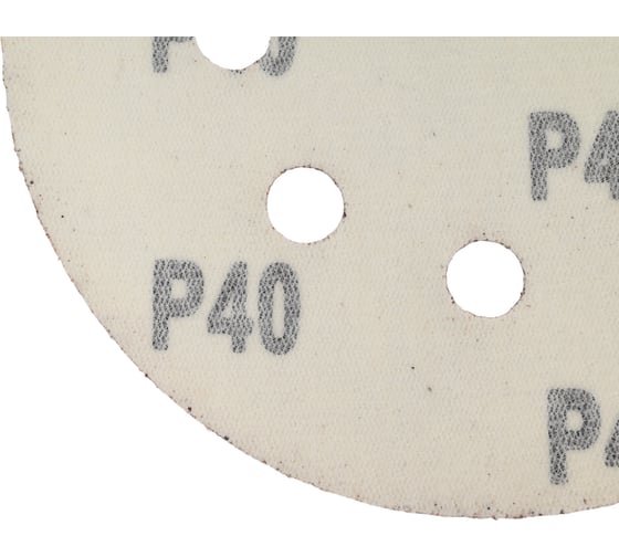 Круг из абразивной бумаги перфорированный 125 мм №40 5 шт. STAYER 3580-125-040