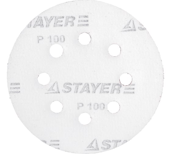 Круг шлифовальный (125 мм; Р100; 5 шт.) STAYER 35452-125-100