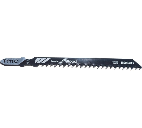 Пилка для лобзика T111С (100 мм; 2 шт.) Bosch 2609256716