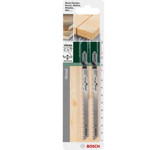 Пилка для лобзика T301CD (116 мм; 2 шт.) Bosch 2609256725
