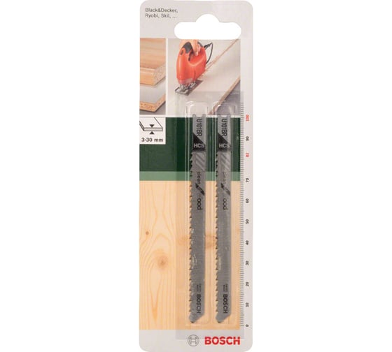 Пилка для лобзика U101BR (100 мм; 2 шт.) Bosch 2609256762
