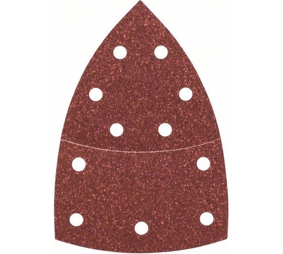 Шлифлист по дереву и металлу (102х62/93 мм; Р80; 10 шт.) Bosch 2609256A63 1
