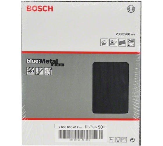 Шлифлист J410 Standard for Metal (230x280 мм; К240) Bosch 2608605417