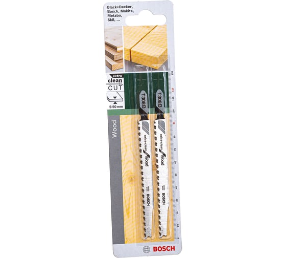 Пилка для лобзика T308B (117 мм; 2 шт.) Bosch 2609256A05
