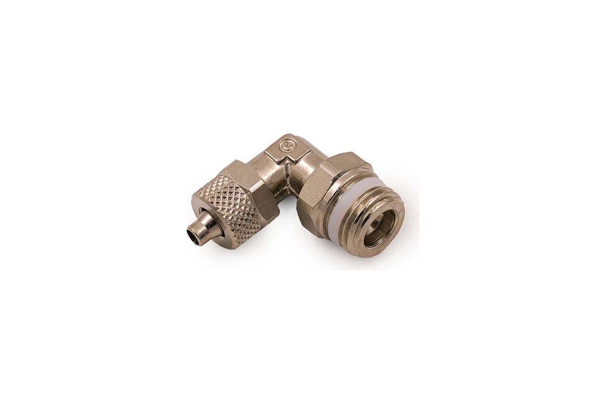 Фитинг угловой поворотный с накидной гайкой Camozzi 1541 6/4-1/8 ...