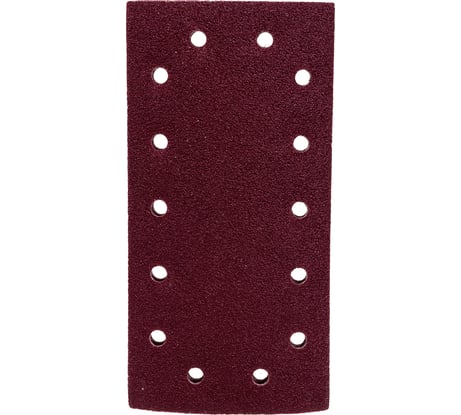 Лист шлифовальный (10 шт; 115х230 мм; 4xP60, 4хP120, 2xР180; 14 отверстий) для виброшлифмашин REDVERG 6624227