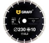 Диск алмазный сегментный по бетону и камню (230х22.23 мм; 10х2.6 мм) GRAFF 19230