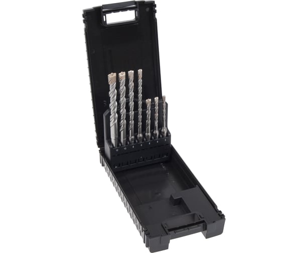 Набор буров SDS-plus V PLUS (5,6,8x110 мм; 6,8,10,12x160 мм;  7 шт.) D.BOR 240987 1
