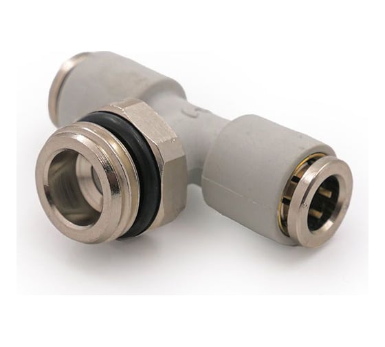 Фитинг тройник цанговый поворотный Camozzi 7432 6-1/4