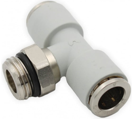 Фитинг тройник цанговый поворотный Camozzi 7432 12-3/8