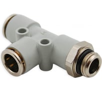 Фитинг тройник цанговый поворотный Camozzi 7442 12-3/8