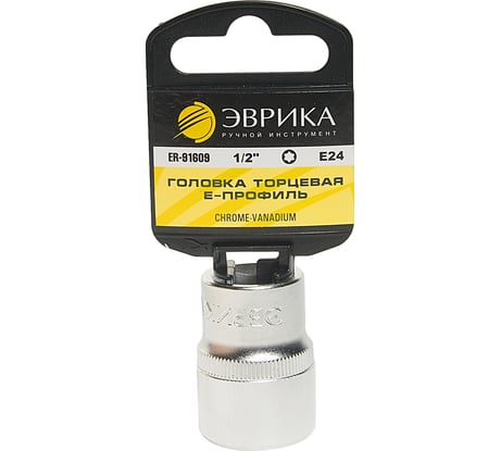 Головка торцевая Эврика Е24 1/2 TORX L=40мм с держателем ER-91609H 967926
