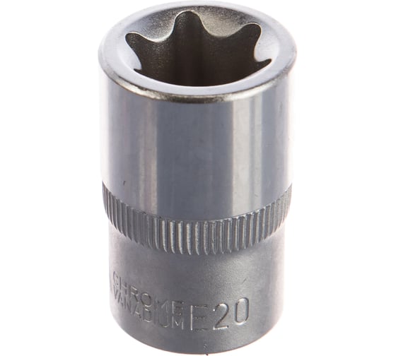 Головка торцевая TORX (Е20; 40 мм; 1/2") с держателем ЭВРИКА ER-91607H 1