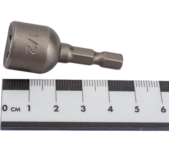 Головка-вставка магнитная 6-гранная (1/2"; 45 мм; 1/4") для шуруповерта ЭВРИКА ER-90508