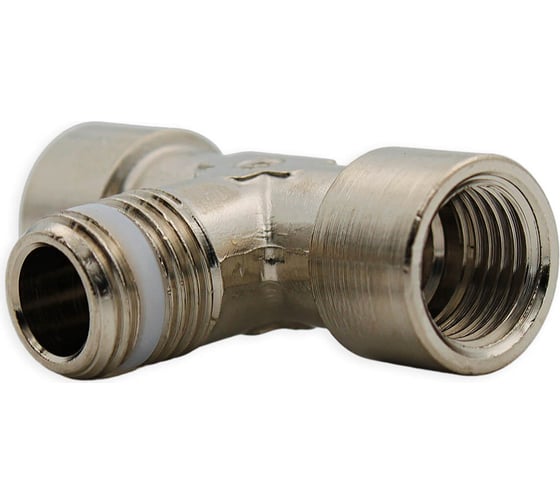 Фитинг тройник с фторопластовым кольцом Camozzi S2060 3/8-3/8