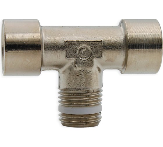 Фитинг тройник с фторопластовым кольцом Camozzi S2060 3/8-3/8