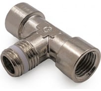 Фитинг тройник с фторопластовым кольцом Camozzi S2060 1/4-1/4