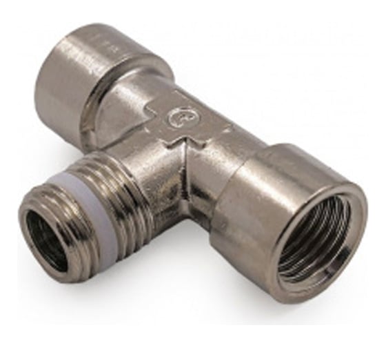 Фитинг тройник с фторопластовым кольцом Camozzi S2060 1/4-1/4 1