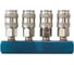 Разветвитель пневматический (1/4"F; 4 выхода рапид EURO) WIEDERKRAFT WDK-84MM 5
