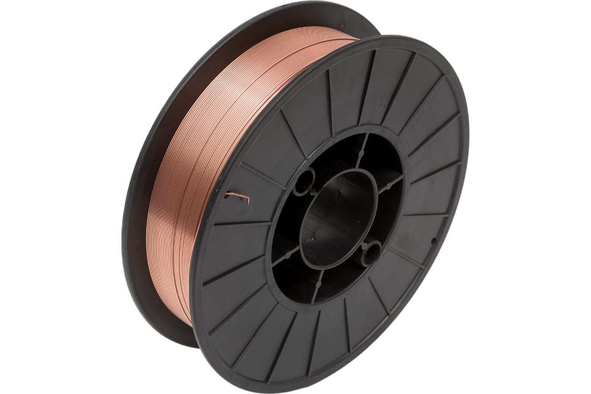 Омедненная проволока ER-70S-6 (СВ-08Г2С-О; 1 мм; 5 кг) Gigant GCH ...