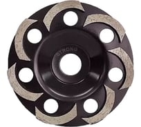 Алмазная чашка СТД-167 125 мм, С-сегмент (7 сегментов, черная) Strong стд-16700125