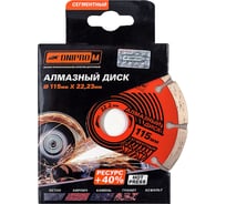 Диск алмазный сегментный по бетону/граниту А 115 (115х22.2 мм) Dnipro-M 79675002