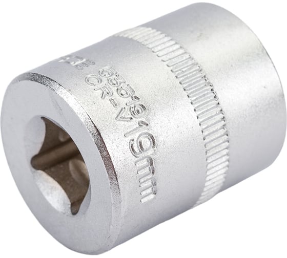 Головка торцевая 6-гранная (19 мм; L=30 мм; 3/8DR) ROCKFORCE RF-53519(8667)