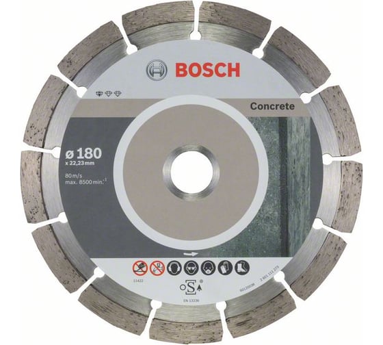 Алмазный диск Standard for Concrete (180х22.2 мм;10 шт.) Bosch 2608603242 1