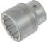 Головка торцевая 12-гранная (46х75 мм; L=75 мм; 1DR) ROCKFORCE RF-58946(2560) 1